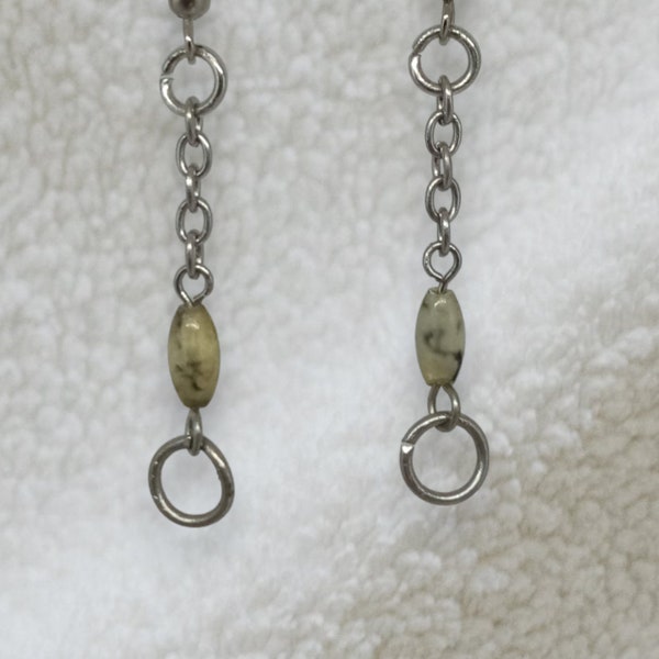 Boucles d'oreilles upcyclées