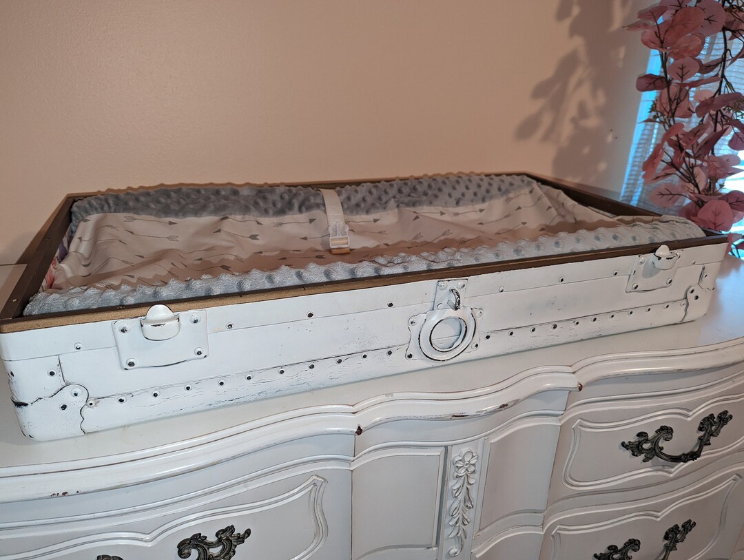 Antique Changing Tablerare Nursery Decorfloral Print Gold Etsy