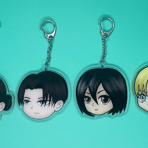 Titan Anime Chibi Keychains | Anime Charms