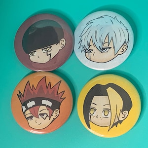 Mash Magic Muscle School 2.5&quot; Buttons 4-Pack