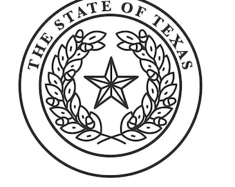 Texas Great Seal Logo Emblem Digital Vector .ai, .svg, .png