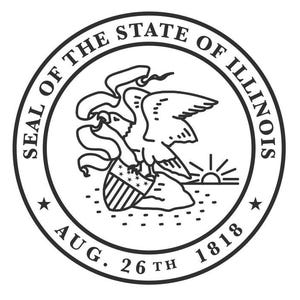 Illinois State Great Seal-logo embleem digitale vector .ai, .svg, .png