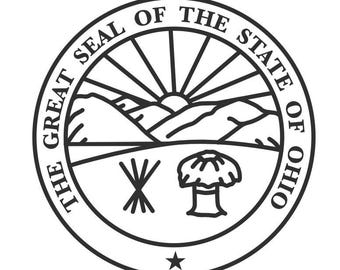 Ohio Great Seal Logo Emblem Digital Vector .ai, .svg, .png