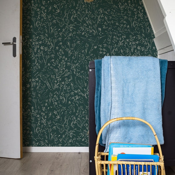 Sage Green Removable Wallpaper Etsy