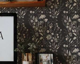 Gray Fox & Hare Magnolia Home Prepasted Wallpaper - Etsy