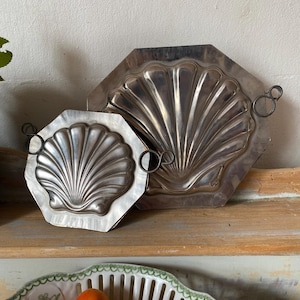 Moules à  chocolat ancien forme de  coquillage coquille St Jacques