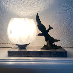 2 lampe chevet ART Nouveau EN VERRE MOULÉ PRESSÉ 1930 dlg Lalique decor roses Transparent - Vendu