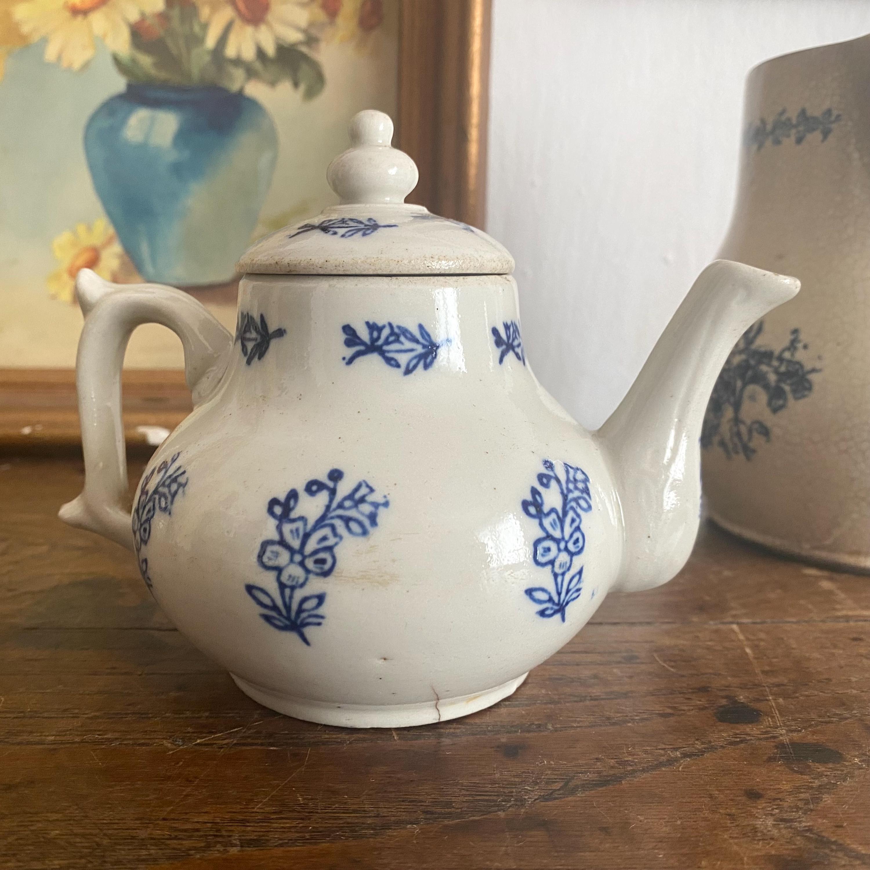 フランスアンティーク　st.UZE ミルクポット Antique Teapot From Saint-uze, France, Mini Teapot - Etsy