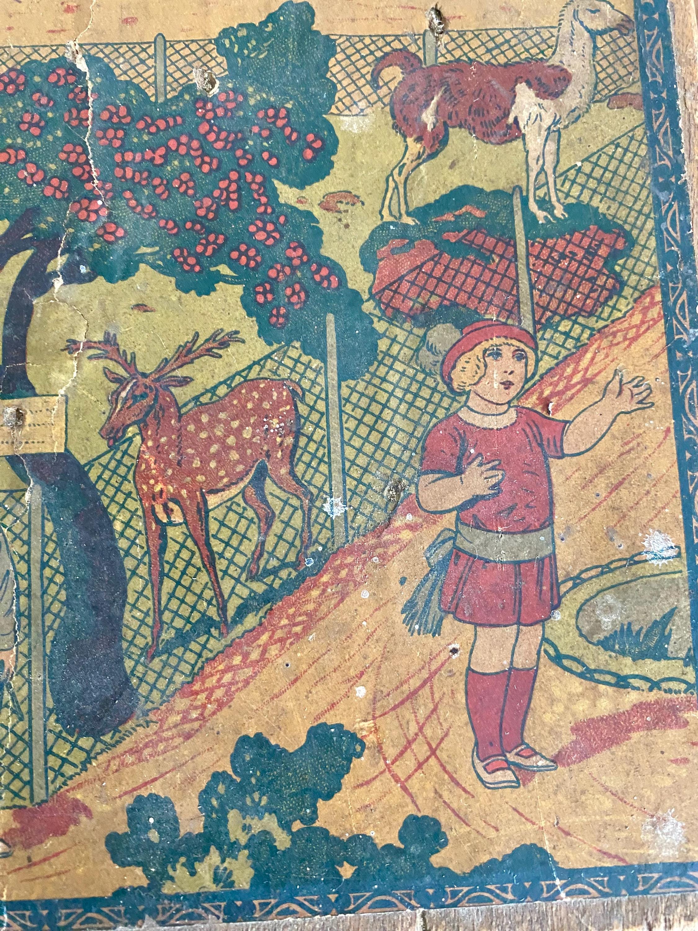Fin Xixe - JOLI PETIT JEU DE CUBES ANCIEN - Puzzle Jouet 19E