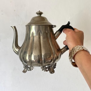 Antique silver plated teapot and coffee pot, English style