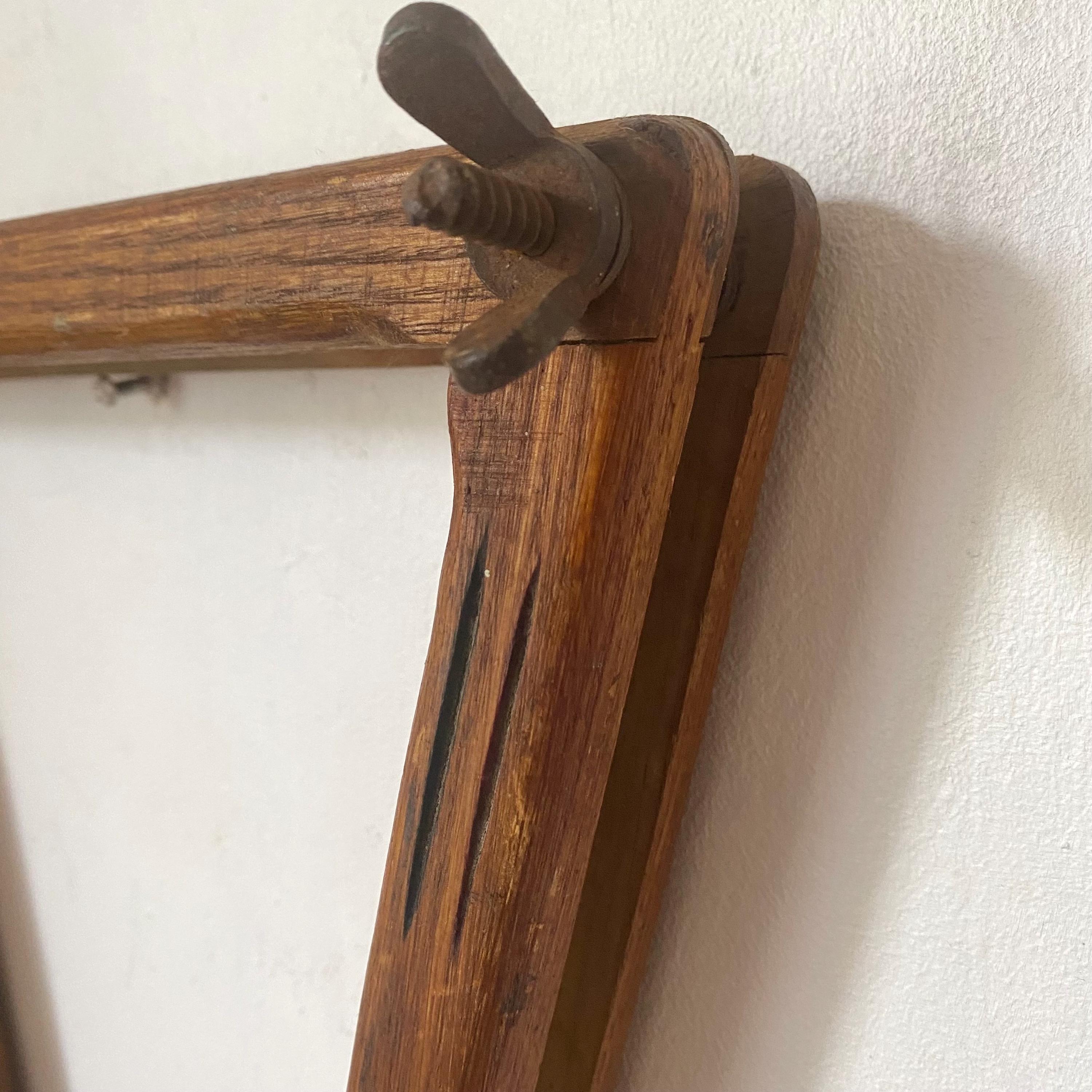 Raquette De Tennis Ancienne En Bois Wilson Premier Avec Presse - Objet Vintage Et Décoratif D'occasion
