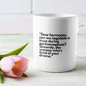 Menopause Geschenk Becher für sie Perimenopause Geschenkidee Bester Freund Geschenkbecher Mütter Geburtstagskaffeetasse Neuheit lustige Kaffeetasse Humor Keramikbecher