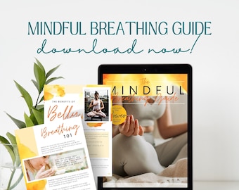 Mindful Breathing Exercises Guide, Relaxation Techniques (PDF Download)