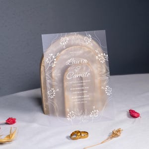 Invitation de mariage, Invitation de fête, Invitation d'anniversaire, Invitation transparente, Invitation de mariage, Invitation givrée,