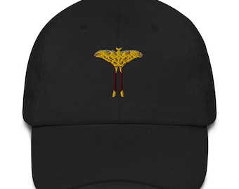 Comet Moth Embroidered Dad hat