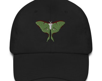 Embroidered Luna Moth Dad hat