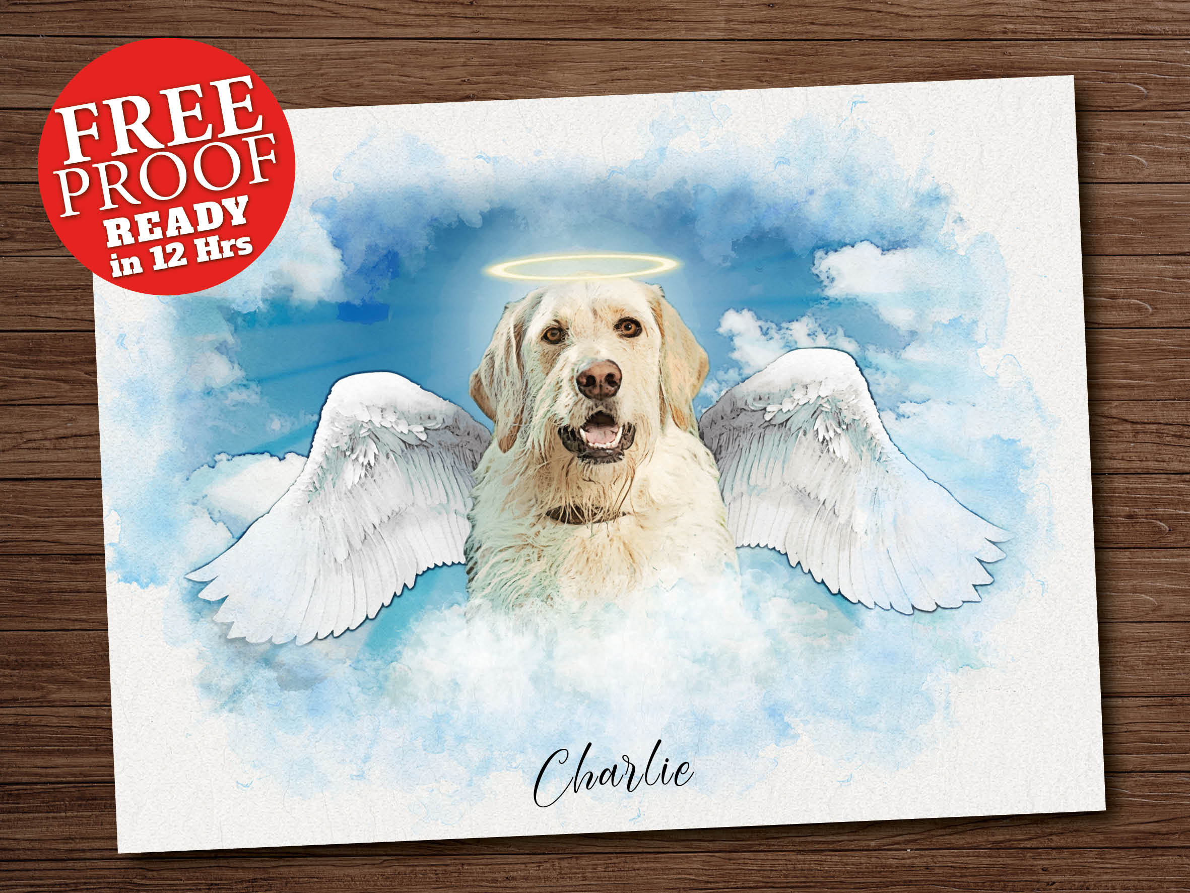 Dog Angel Drawing - Etsy