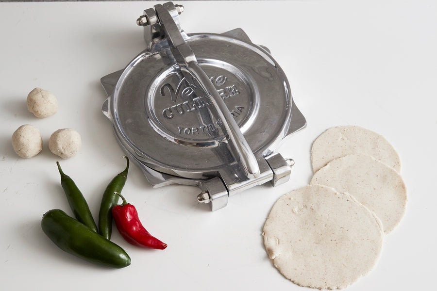 Presse à Tortilla - Aluminium Poli Entierement Fait Main