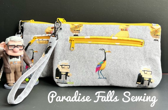 UP!  8 Card Slots Outside Pocket Zipper Pouch Wristlet Wallet by Paradise Falls Sewing