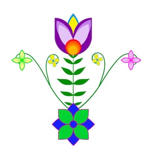 Indigenous Floral PNG