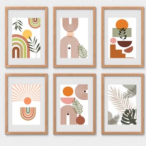 Boho Wall Art Print Set: Terracotta Neutral Decor (Digital Download) image 2