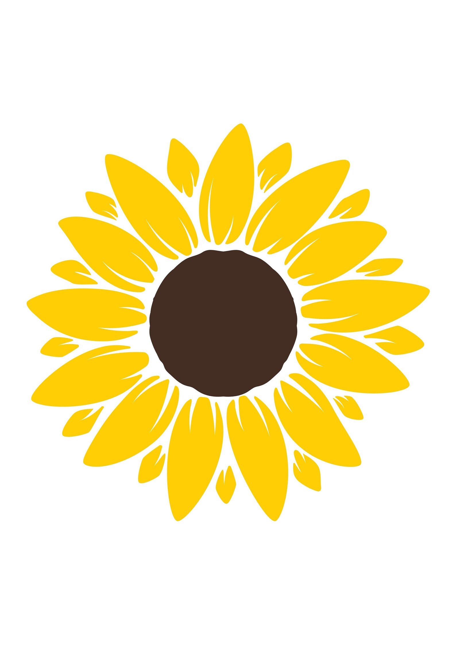 Sunflower SVG Half Sunflower SVG Sunflower SVG Bundle | Etsy New Zealand