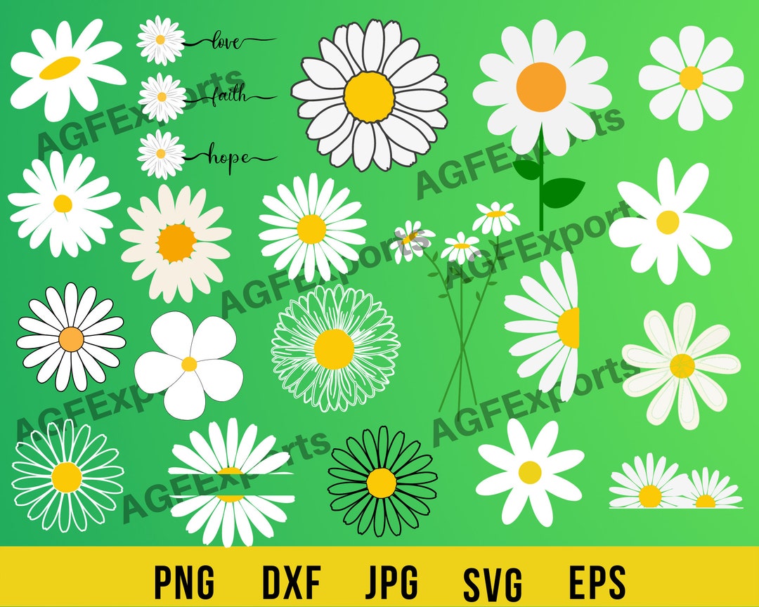 Daisy Svg, Daisy Png, Simple Daisy Svg,daisy Svg Cricut, Wildflower Svg ...