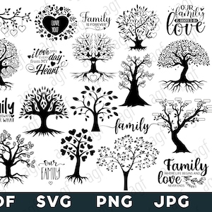 Family Tree SVG, Tree Svg,Family , Tree Of Life Svg, Family Tree Branch, Cut Files For Cricut, Family Tree Clipart