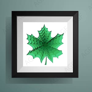 Ahornblatt 3d, Ahornblatt, Ahornblatt, Ahornblatt, Ahornblatt, Ahornblatt für Cricut, für Silhouette, CNC-Schneiden, svg, dxf, eps