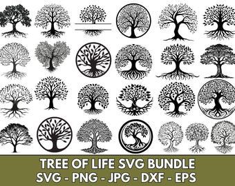 生命の木 SVG、ケルトの生命の木 SVG、生命の木バンドル、生命の木