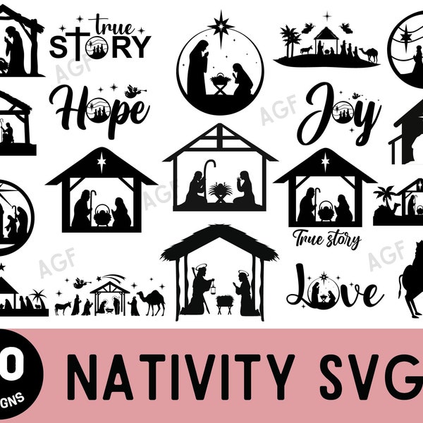 Nativity SVG,Nativity Scene SVG, Nativity Scene Bundle, instant digital download ,PNG, eps, dxf, jpg