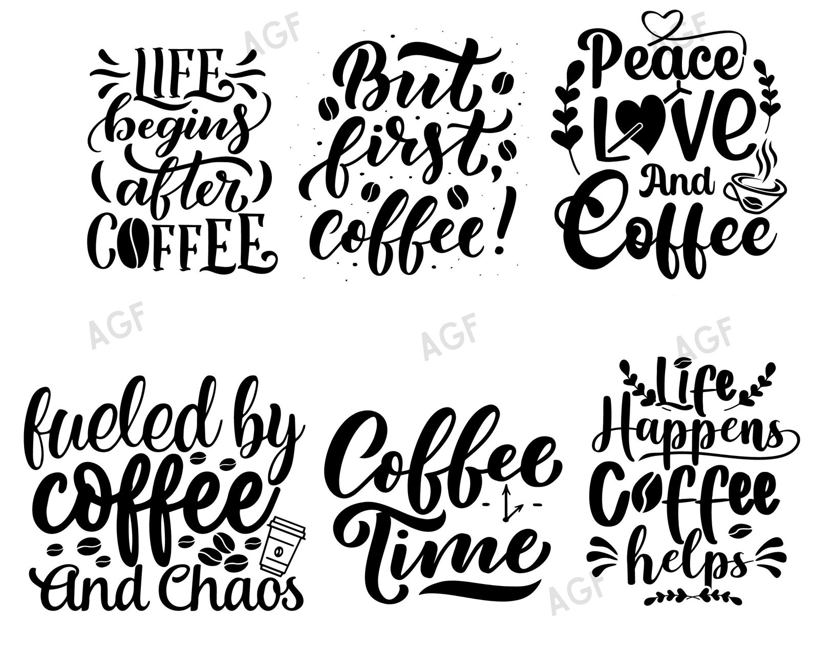 Coffee Svg Bundle Coffee Svg Mug Svg Bundle Funny Coffee Etsy