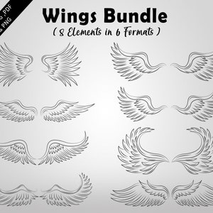 Alas de ángel SVG, ángel SVG, alas SVG, clip art de alas de ángel, archivo de corte de alas de ángel, archivos SVG para Cricut