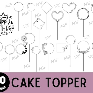 Happy Birthday SVG Bundle, Birthday Clipart, Birthday Cake SVG, Balloon SVG, Birthday Cut Files, Sublimation Design, Instant Download