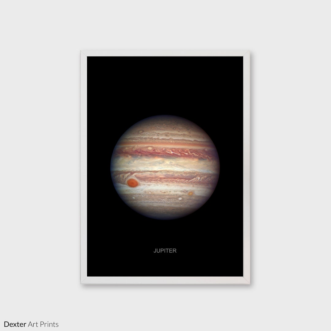 Jupiter From Space Wall Art Print Etsy