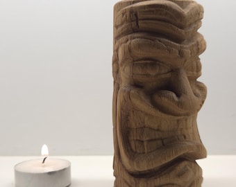 Rzeźba Tiki, wystrój tropikalny
