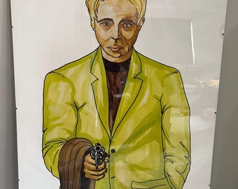 Rare Vintage Poster - 1990s Belgian Police Special Forces Target Practice