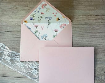 Envelopes lined 5x7 handmade to order, liners assembled