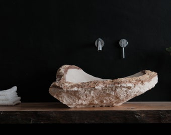 Lavabo en marbre sculpté (Marfil)