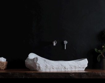 carved marble sink
