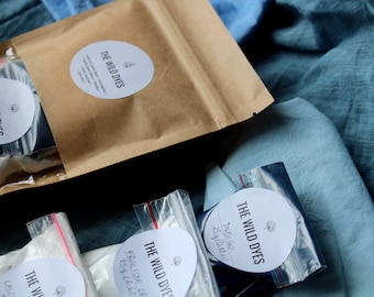 Organic Indigo Dye Kit: Natural Blue for Textiles & Wool, Iron Vat