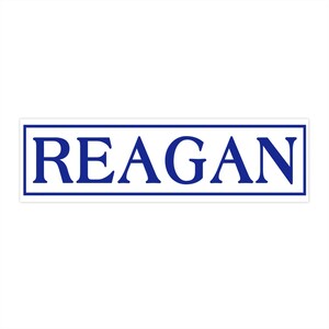 Vintage 1984 Ronald Reagan Campaign Bumper Sticker / Replica Retro Presidential Decal / 84 Reagan Bush Truck Car Vinyl Window Sticker Decal