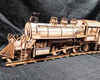 G Scale Steam Engine Laser Cut Plans – 1:32 Scale Model Train (Digital Download)