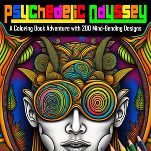 Psychedelic Odyssey Coloring Book: A Book with 200 Mind Bending Pages Digital Download