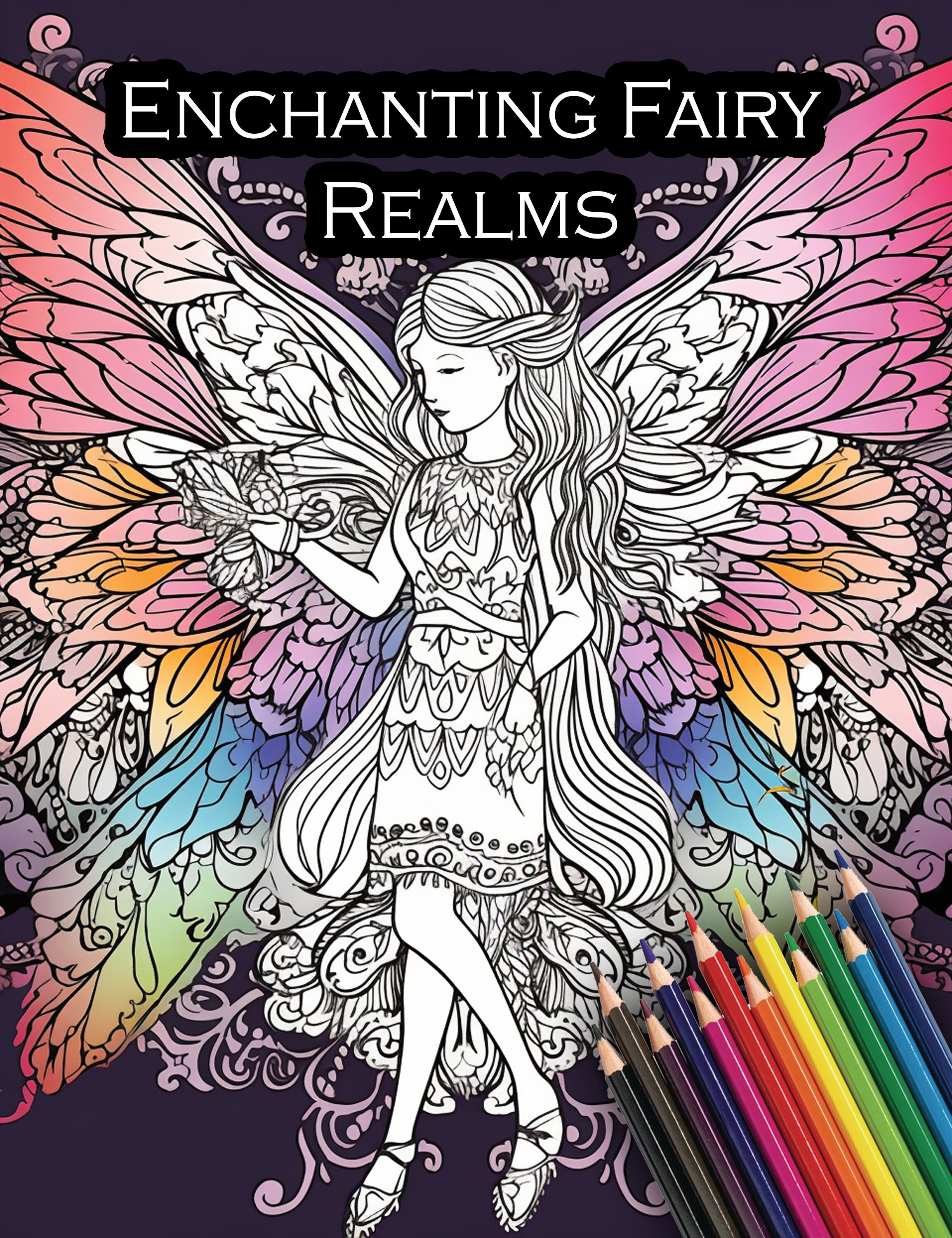 Coloring Book For Adults Relaxation: Fairy and Fantasy Lovable Coloring Book (Creative Haven Coloring Books) [Book]