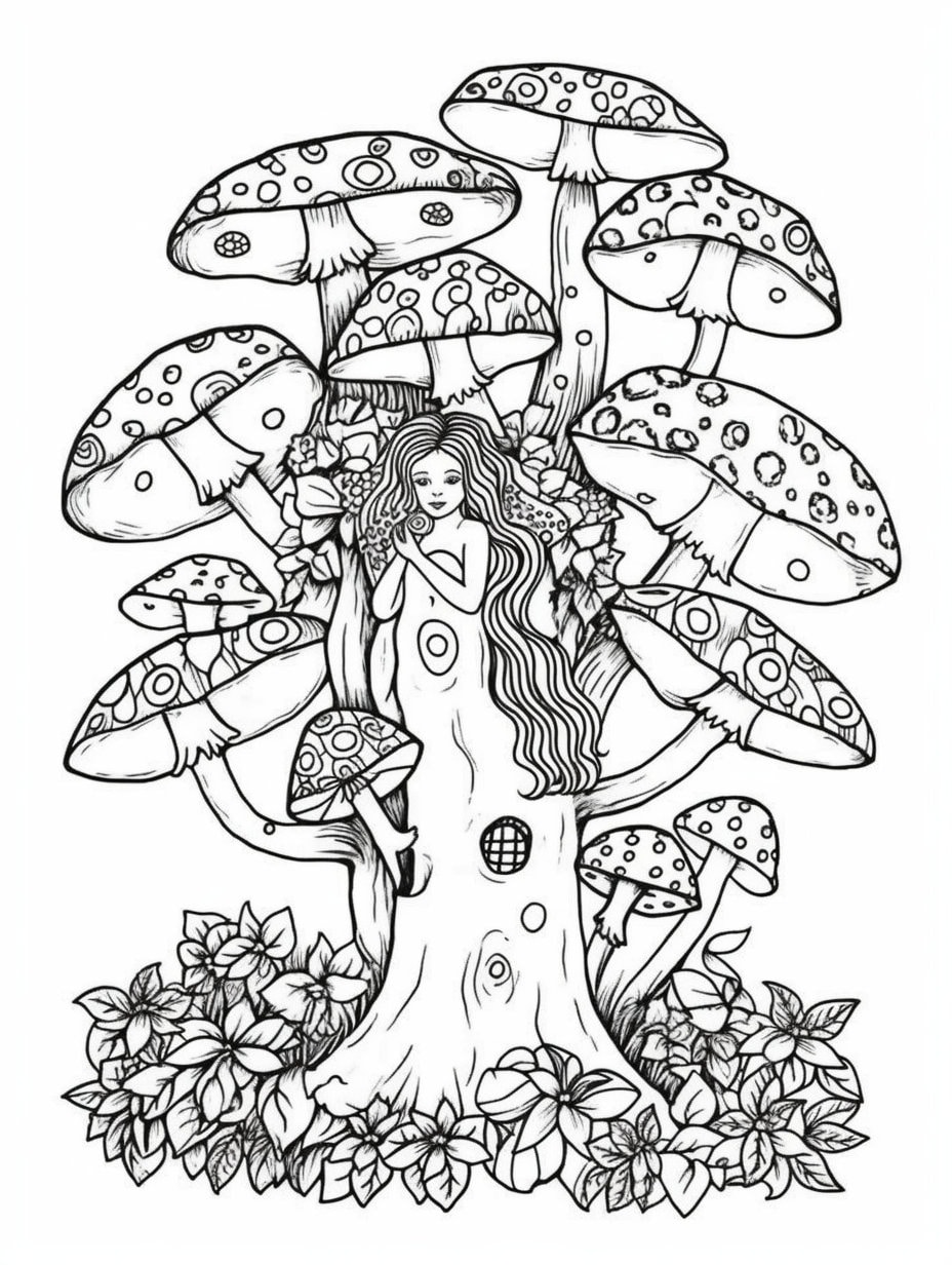Enchanting Fairy Realms Coloring Book: 200 Coloring Pages for Fairy