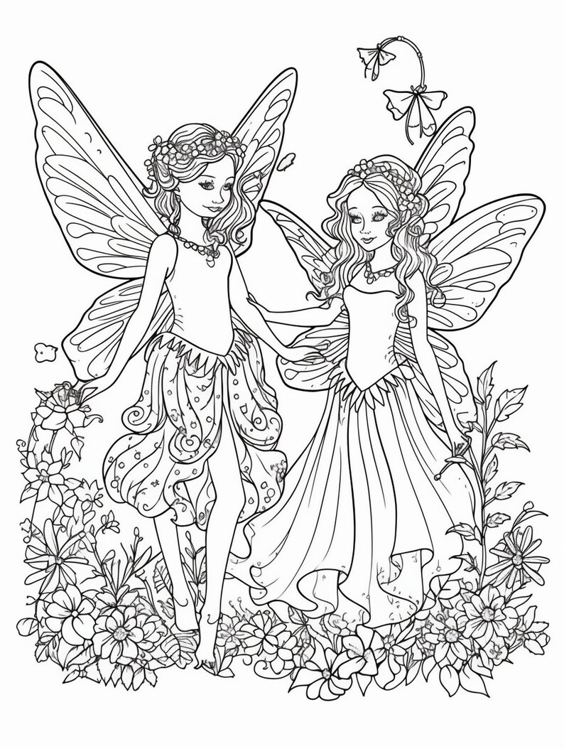 Enchanting Fairy Realms Coloring Book: 200 Coloring Pages for Fairy