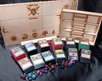 Laser Cut Card Deck Gaming Box, Customizable SVG DXF AI LBRN2 (Digital Download)
