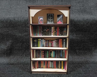 Libreria Miniatura Per Casa Delle Bambole Con Cassetti - Mobili In Libreria Miniatura Per Casa Delle Bambole Con Cassetti - Mobili In
