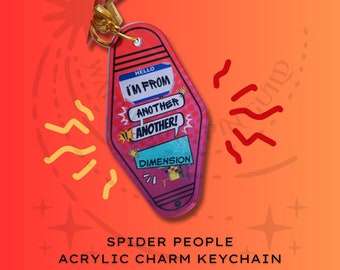 Webslinger Spider Motel Style Keychain
